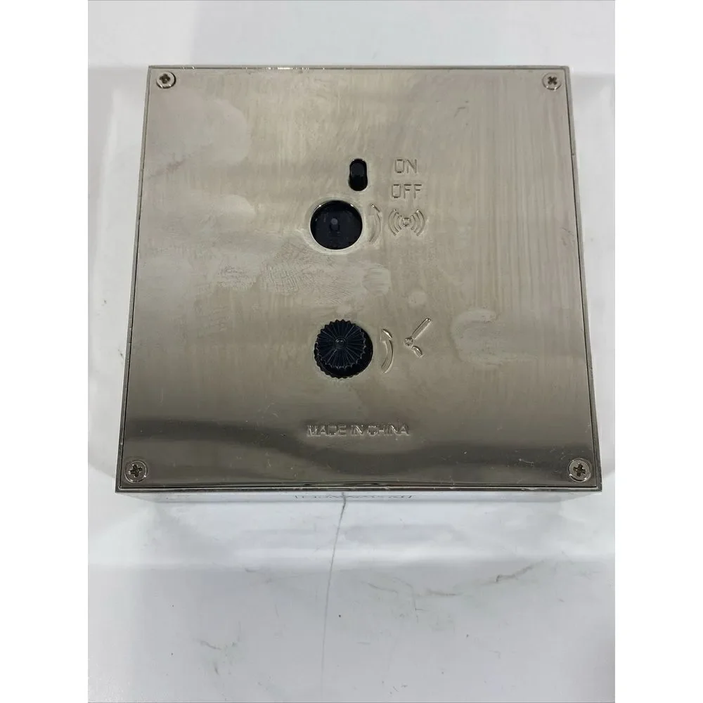 Restoration Hardware Desk Clock Chrome‎ Discontinued Parts Or Repair